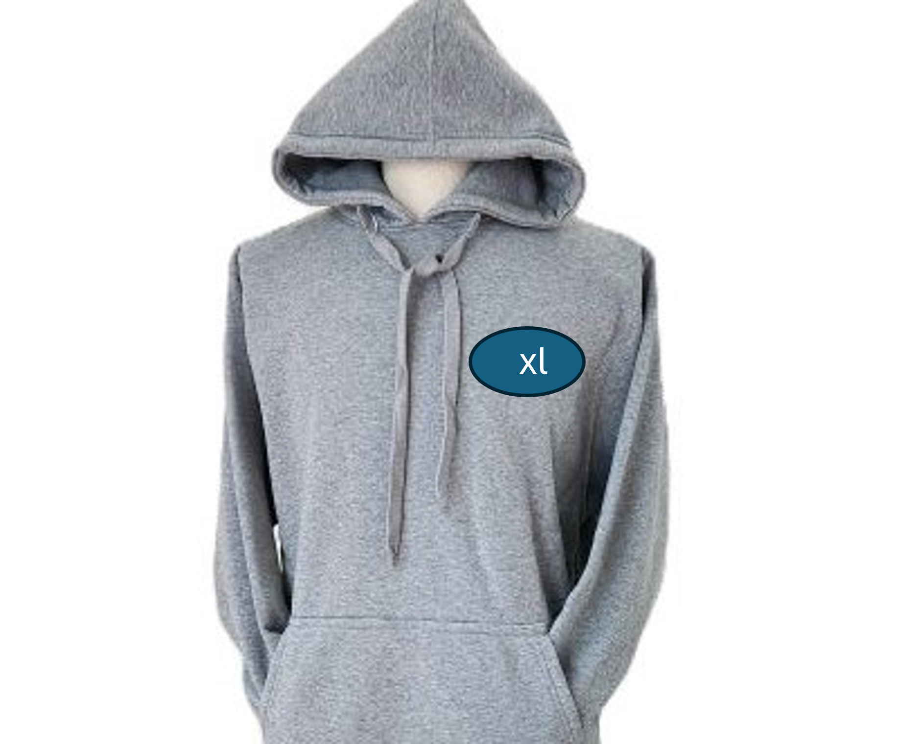 Pullover Hoodie: single/grey