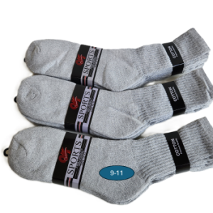 Long Knit Socks - grey/12pairs