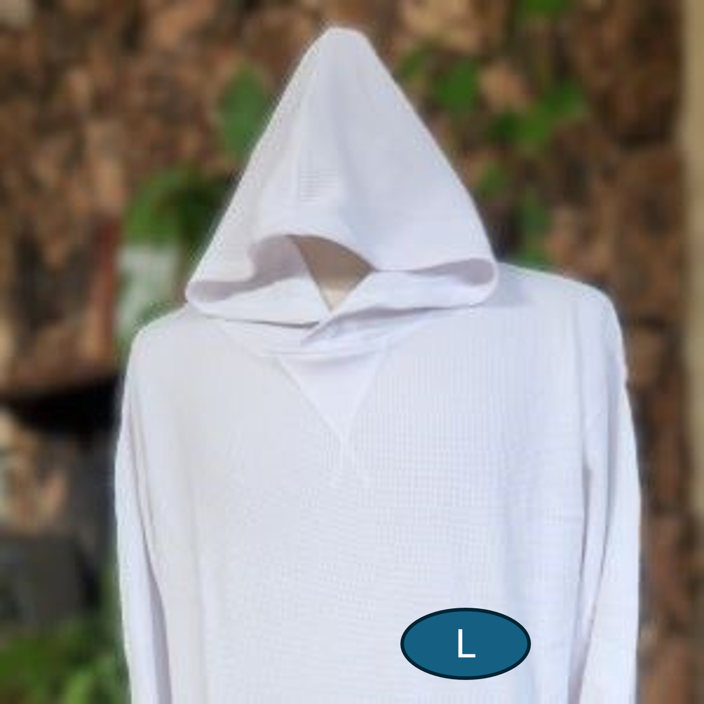 Thermal Hoodie - white