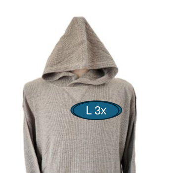L-3x Thermal Hoodie - grey