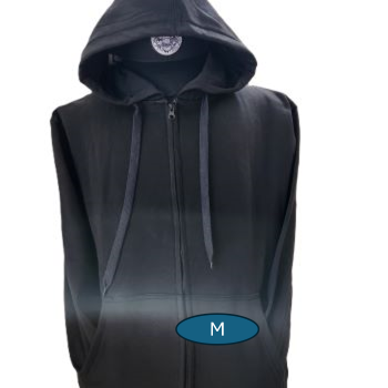 M1 Men Zip Hoodie - black