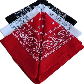 Cotton Bandans - 1dz / 3dz