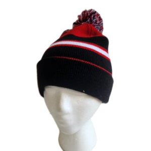 Knit Pom Beanie: strip