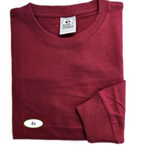 Long T Shirts - Burdundy