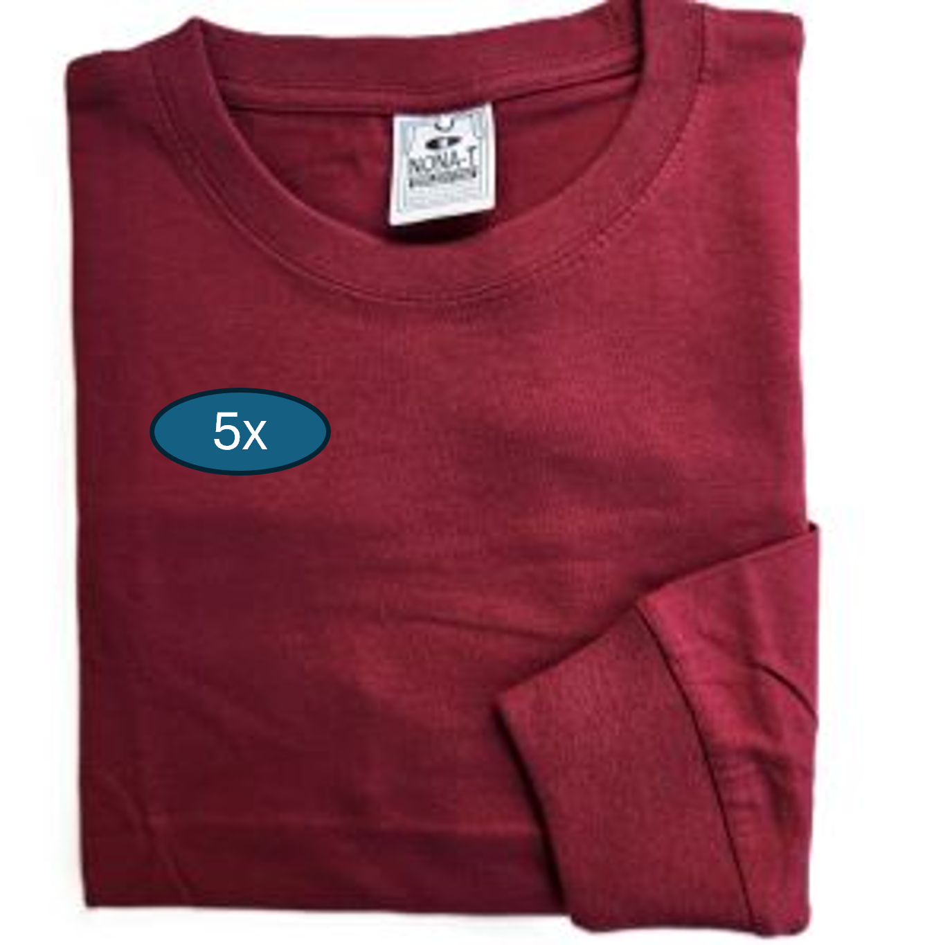 Long T Shirts - Burdundy